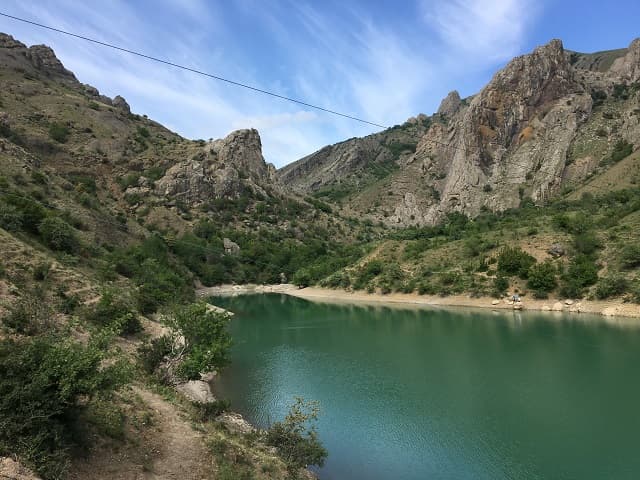 Панагия горное озеро